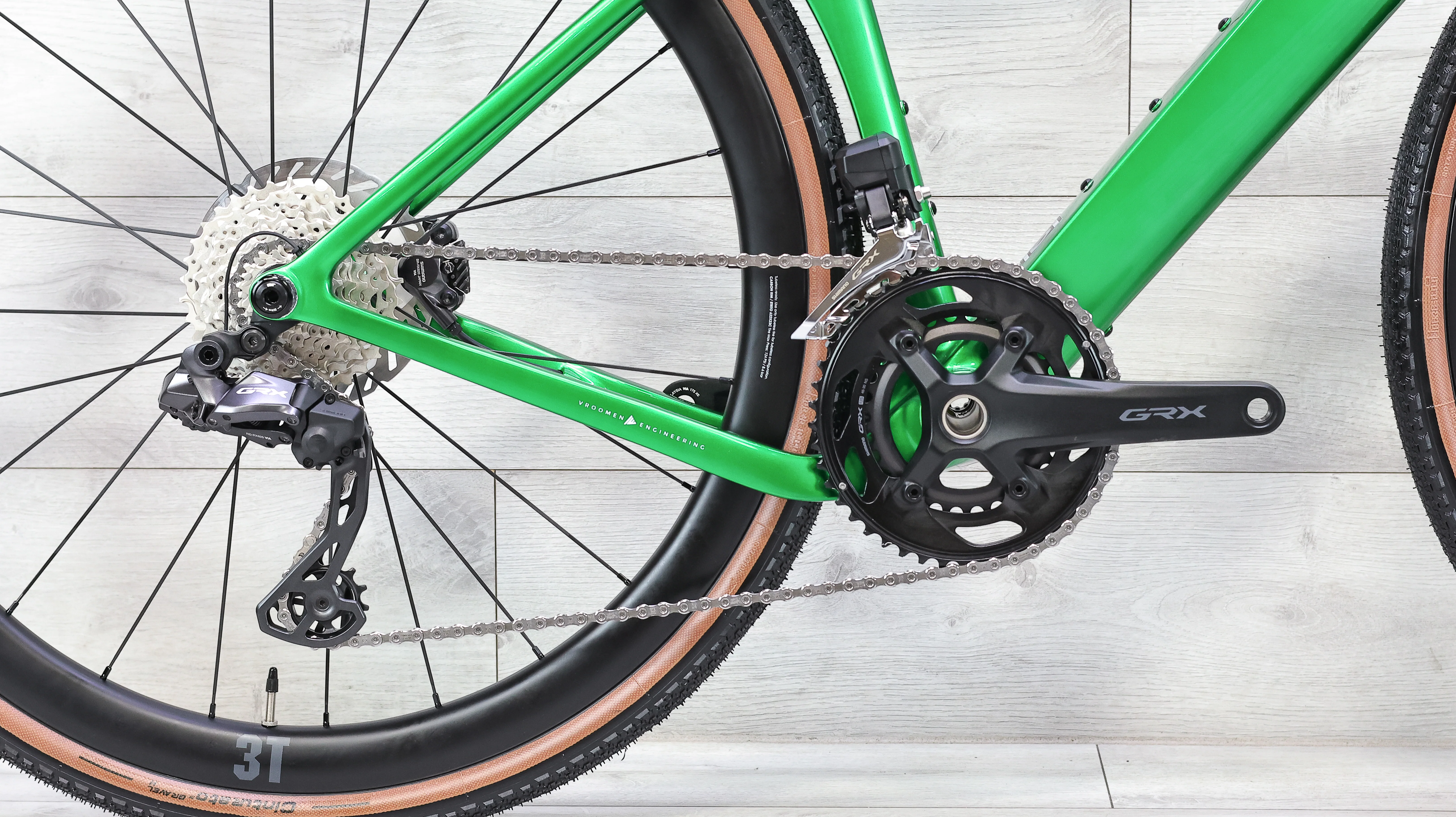 3T Racemax 2 Italia GRX Di2 Verde Gravel Bike - 2025, Large - Image 5