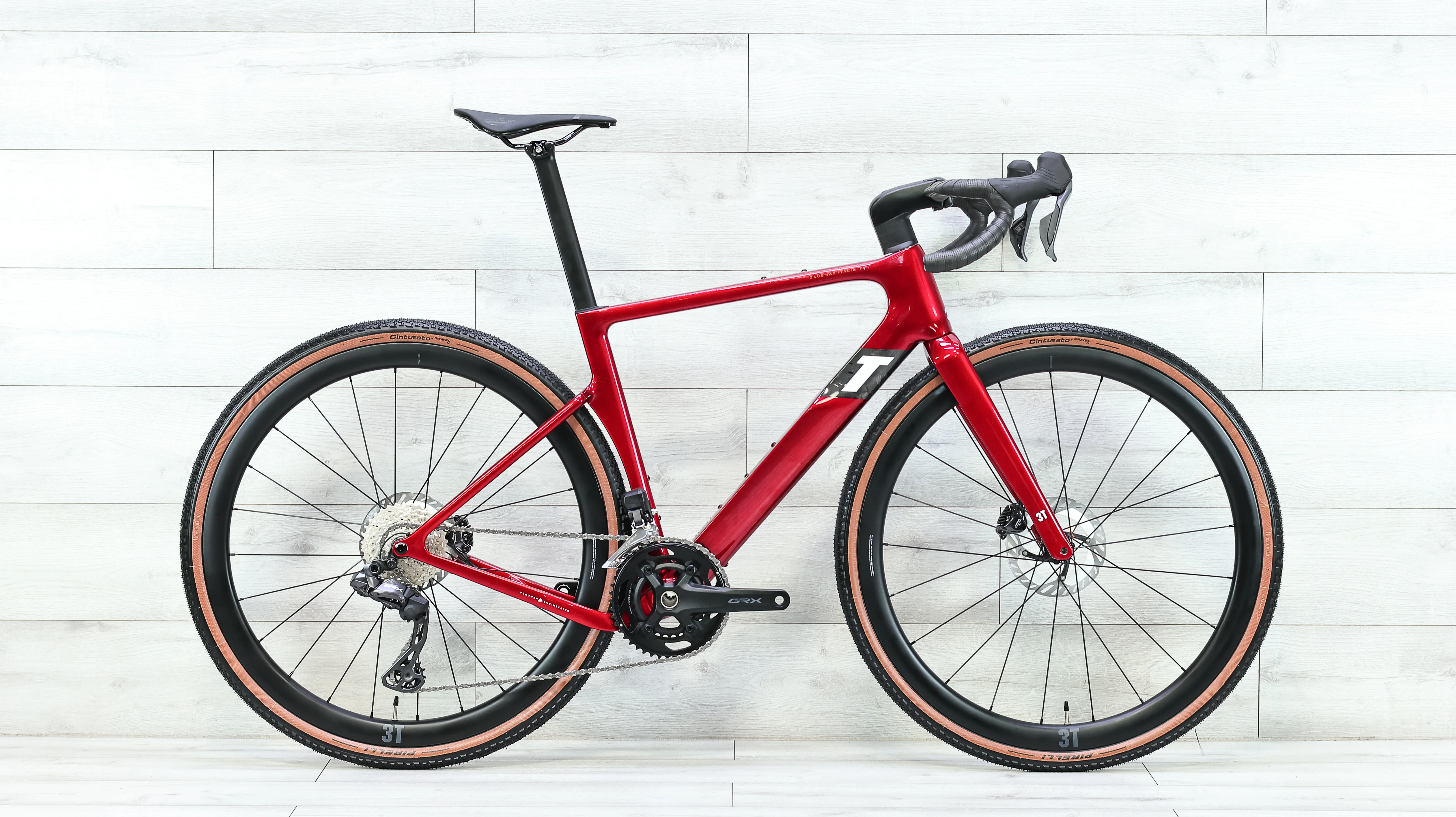 3T Racemax Italia GRX Di2 Rosso Gravel Bike - 2026, Small