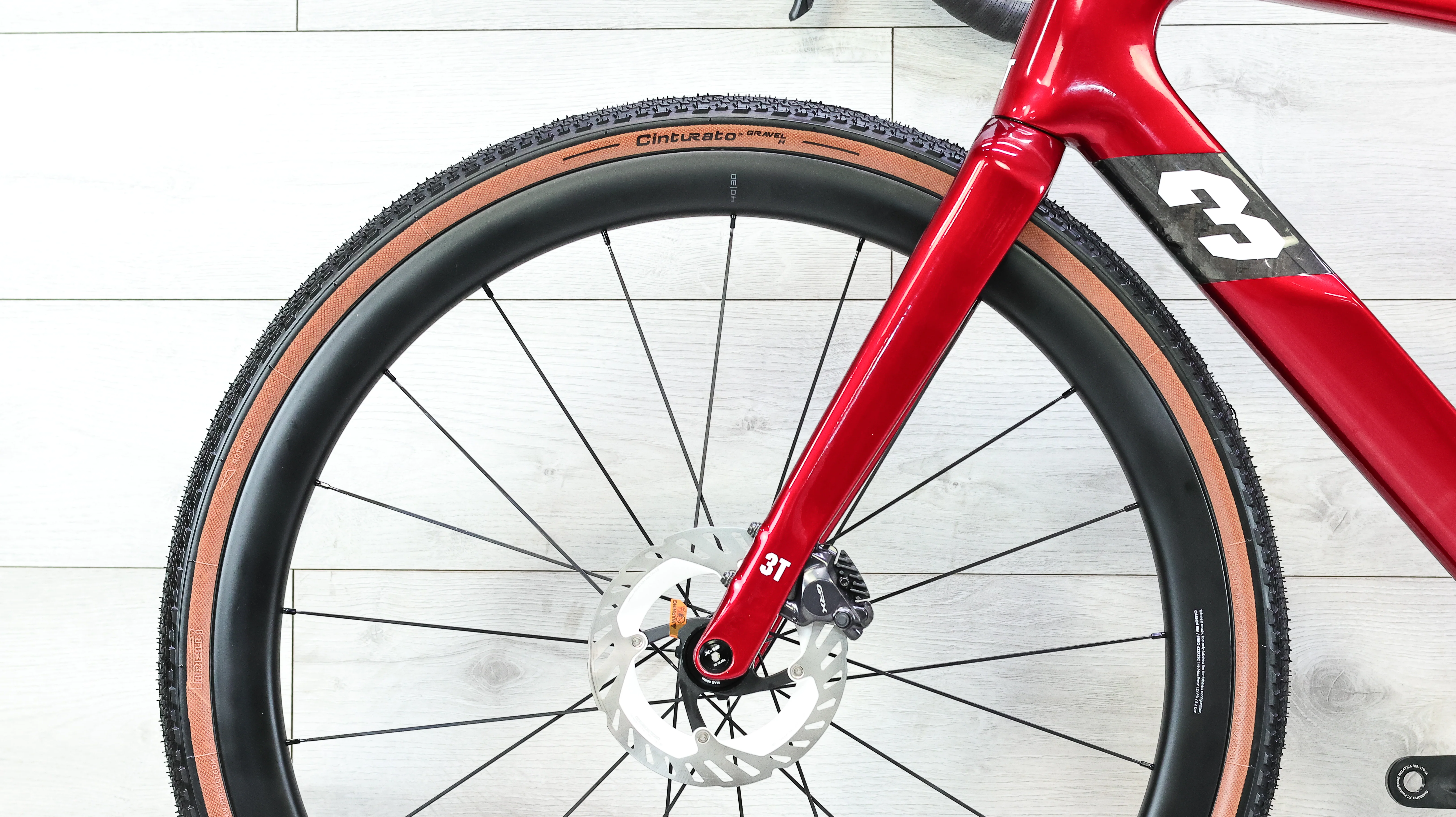 3T Racemax Italia GRX Di2 Rosso Gravel Bike - 2026, Small - Image 14