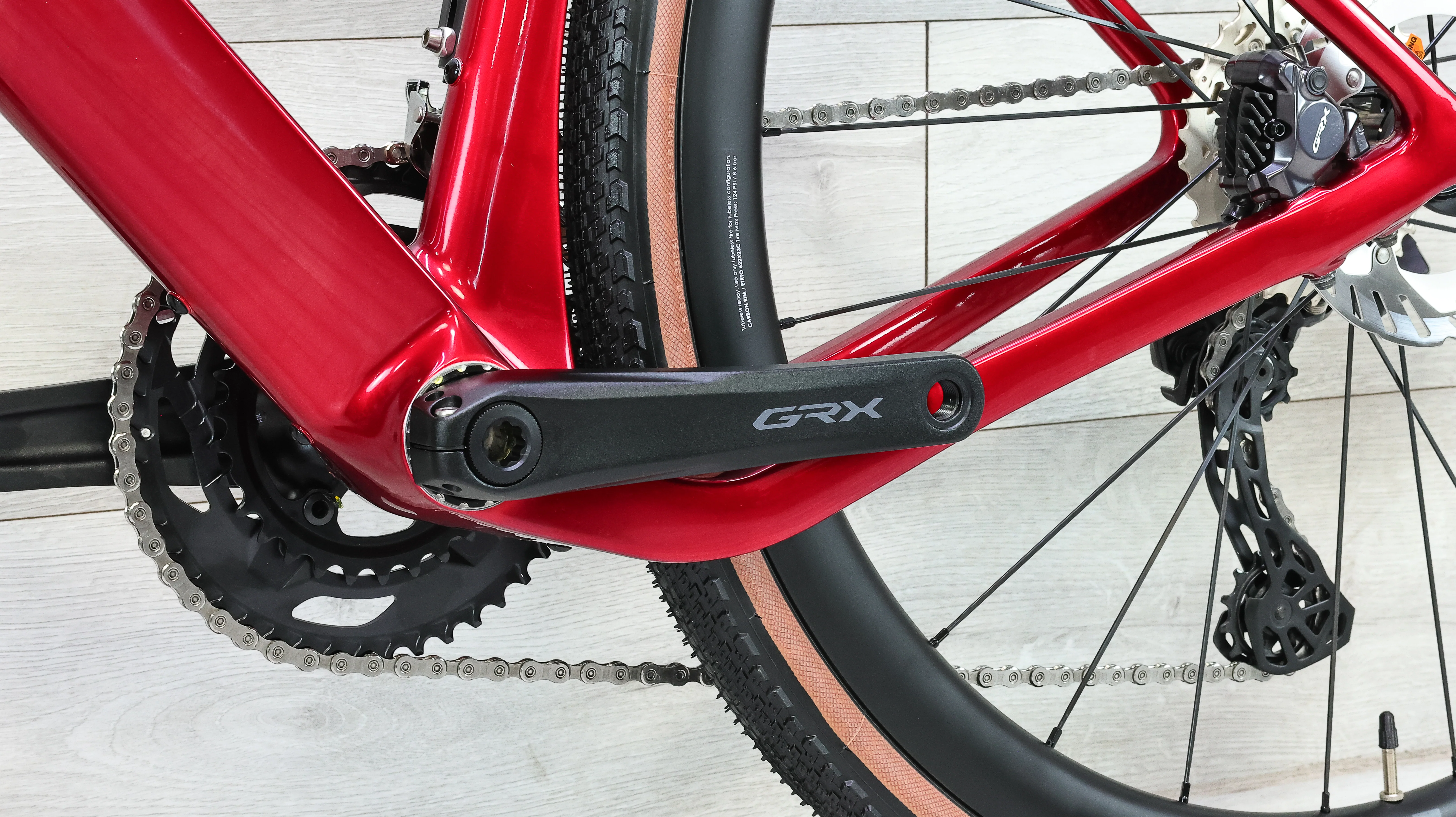 3T Racemax Italia GRX Di2 Rosso Gravel Bike - 2026, Small - Image 7