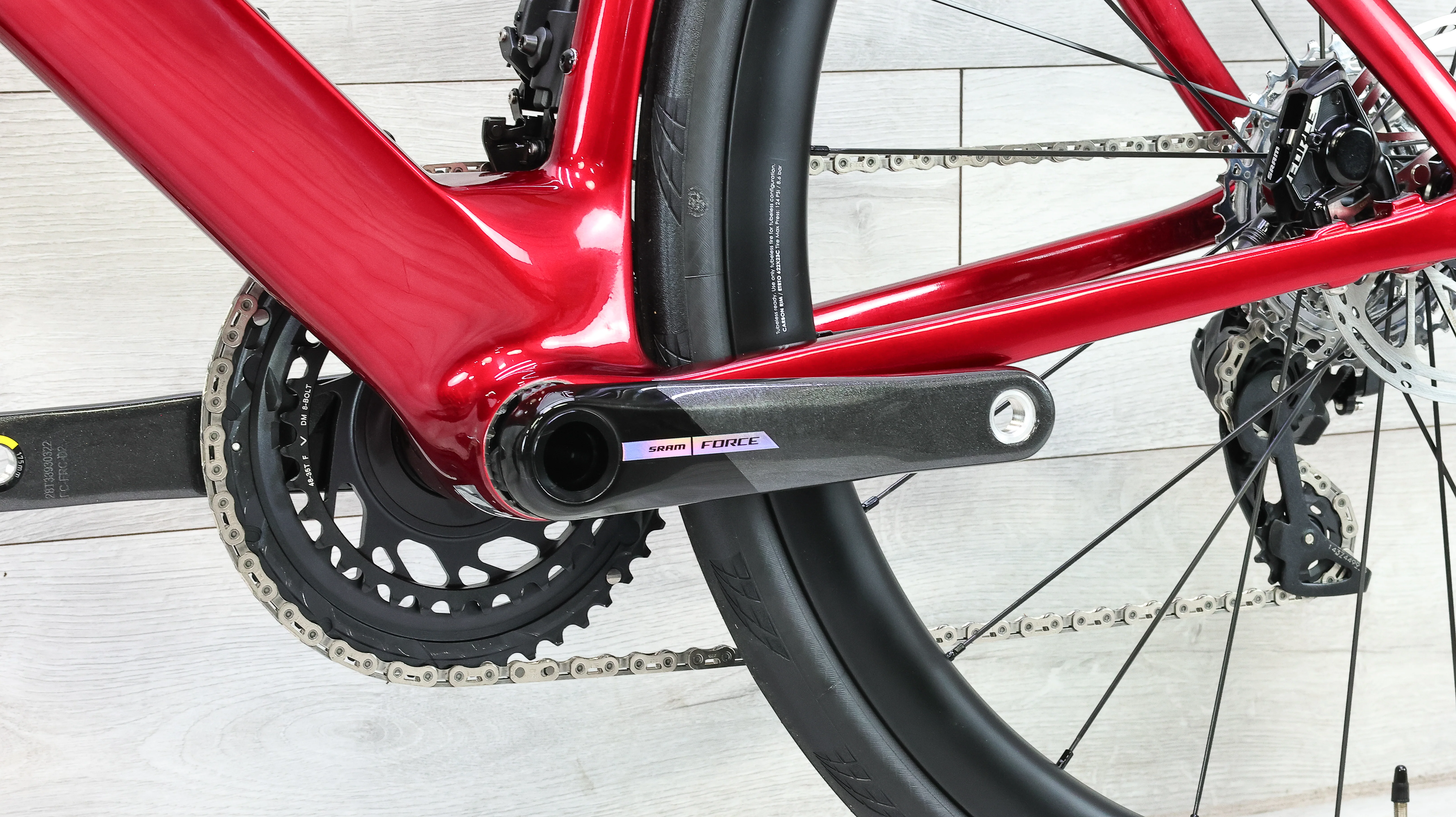 3T Strada Italia Force AXS Rosso Road Bike - 2026, X-Large - Image 7