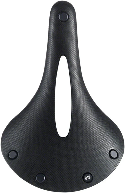 Brooks C19 Carved All Weather Saddle - Steel, Black, Men's - Image 2