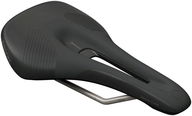 Ergon SR Allroad Comp Saddle - TiNox XP, Black, Women's