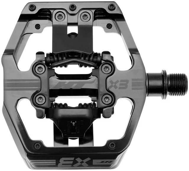 HT Components X3 Pedals - Dual Sided Clipless with Platform, Aluminum, 9/16"