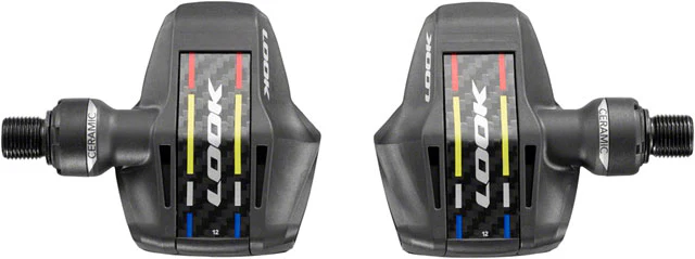 LOOK KEO Blade Carbon Ceramic Pedals - Single Sided Clipless, Chromoly, 9/16", Black, 56mm QF, 12Nm - Image 2