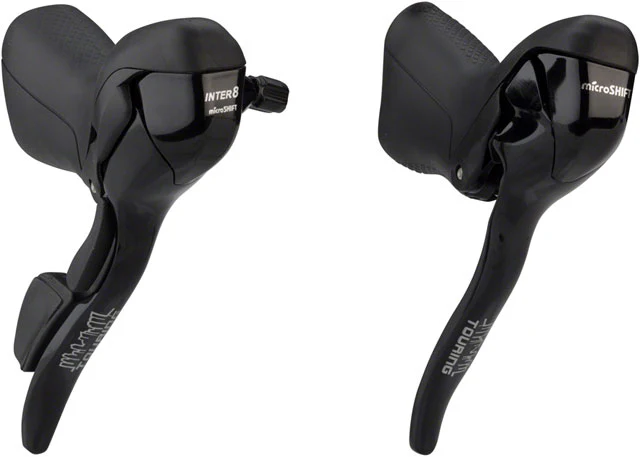 microSHIFT Internal Gear Drop Bar Shifter Set, Shimano Alfine 8 Compatible - Image 3