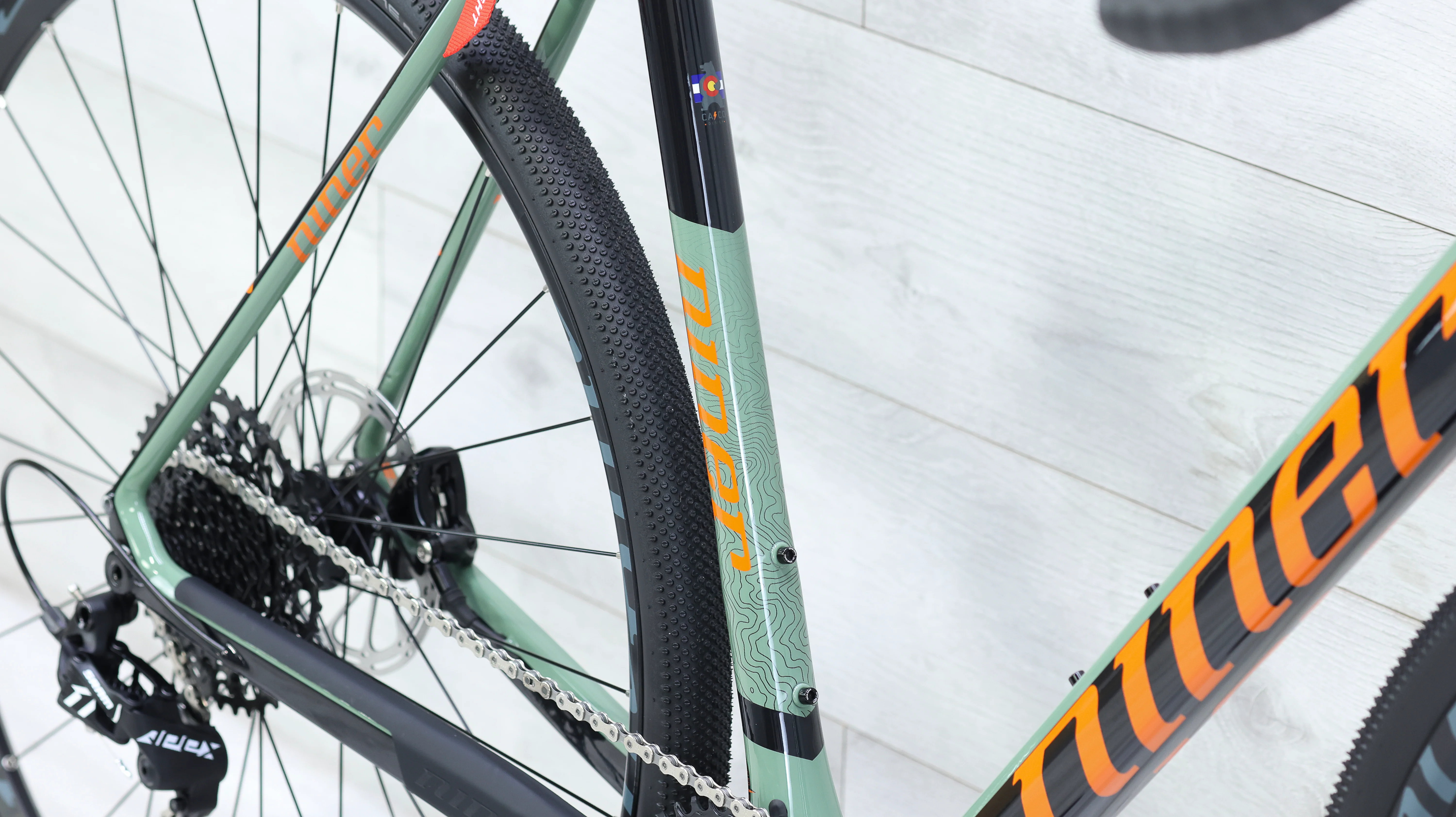 Niner RLT 9 RDO 2-Star Gravel Bike Olive/Orange - 2023, 62cm - Image 17
