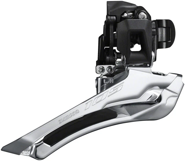 Shimano 105 FD-R7100-BL Front Derailleur - 12-Speed, Double, 34.9mm Band Clamp, Down-Swing, Down-Pull, 52t Max