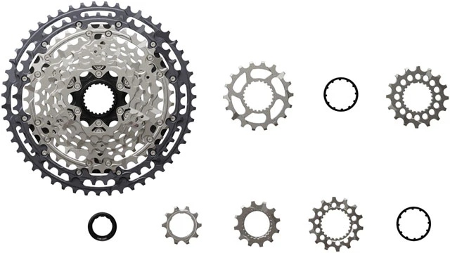 Shimano Deore XT CS-M8200-12 Cassette - 12-Speed, 10-51t, Hyperglide+, Micro Spline, Gray/Silver - Image 5