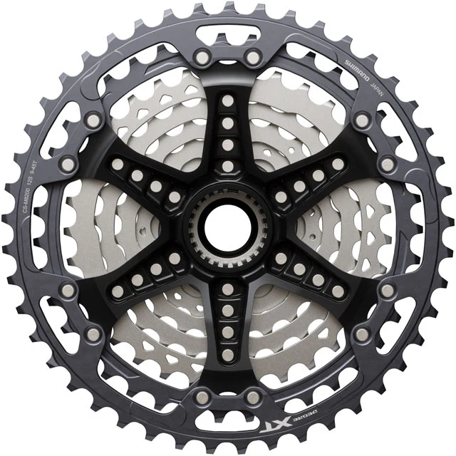 Shimano Deore XT CS-M8200-12 Cassette - 12-Speed, 9-45t, Hyperglide+, Micro Spline, Gray/Silver - Image 4