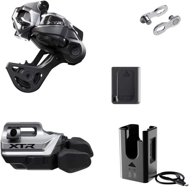 Shimano XTR M9250 Di2 Wireless Upgrade Kit - Includes M9250-GS Rear Derailleur, M9250-IR I-SPEC EV Shifter, Battery, Charger, Quick Link - Image 13