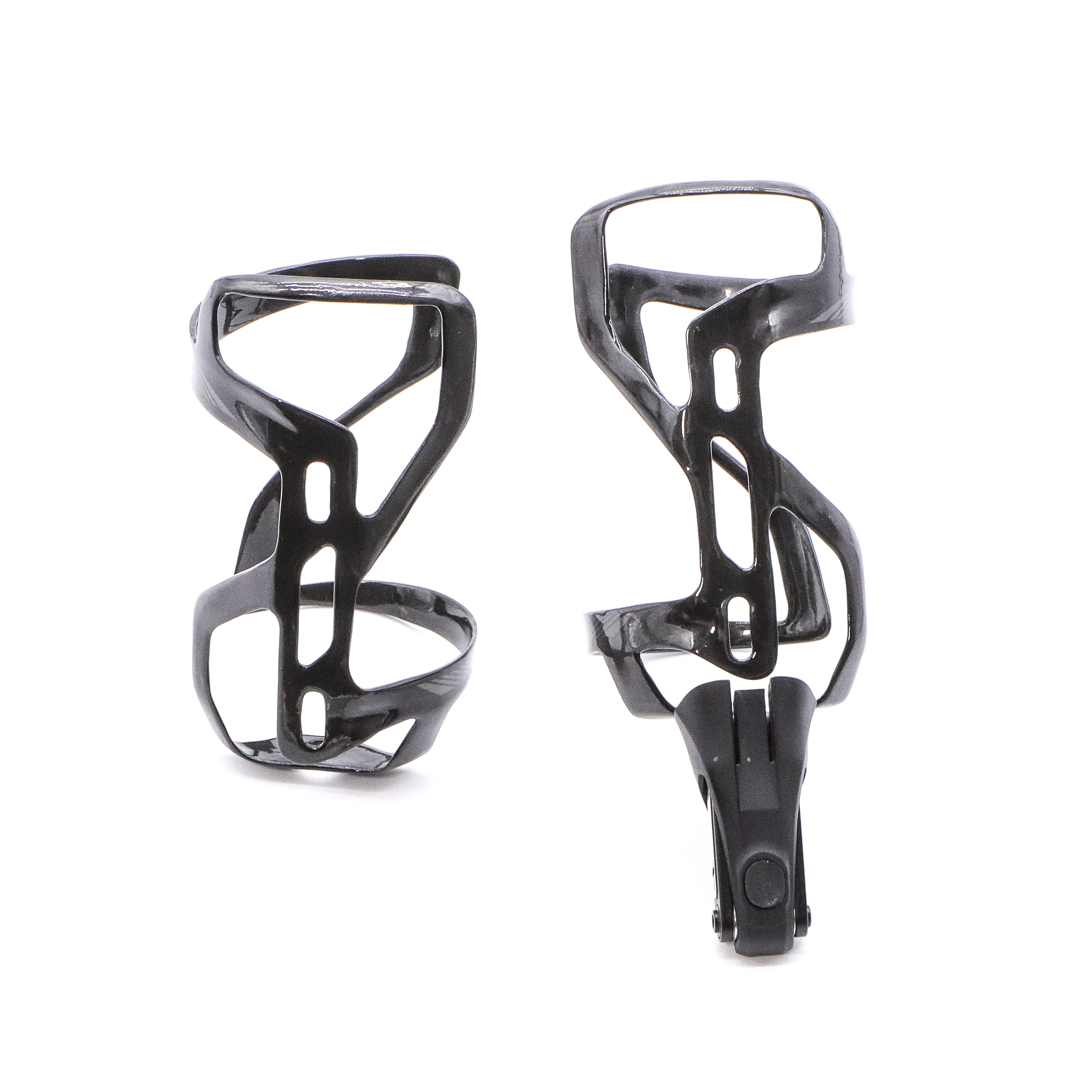 Specialized Zee UD Weave Gloss Carbon Side Load Bottle Cages Pair with EMT Tool - 130g - Image 3