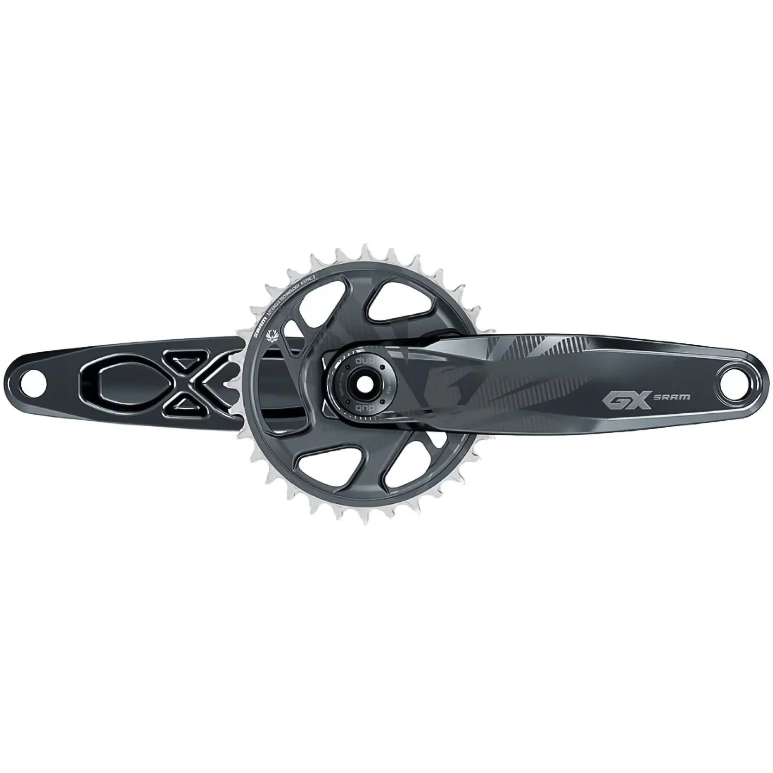 SRAM GX Eagle Boost Crankset - 170mm, 12-Speed, 32T, Dub Wide Spindle Interface, Lunar, 55mm Chainline