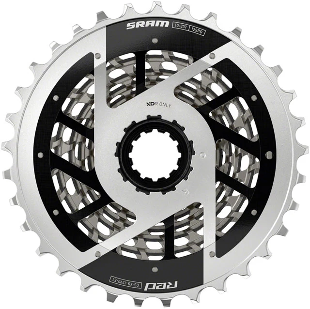 SRAM RED XG-1290 Cassette - 12-Speed, 10-33t, For XDR Driver Body, Silver, E1 - Image 2