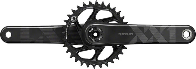 SRAM XX1 Eagle Carbon Boost Crankset - 12-Speed, 34t, Direct Mount, DUB Spindle Interface, Black