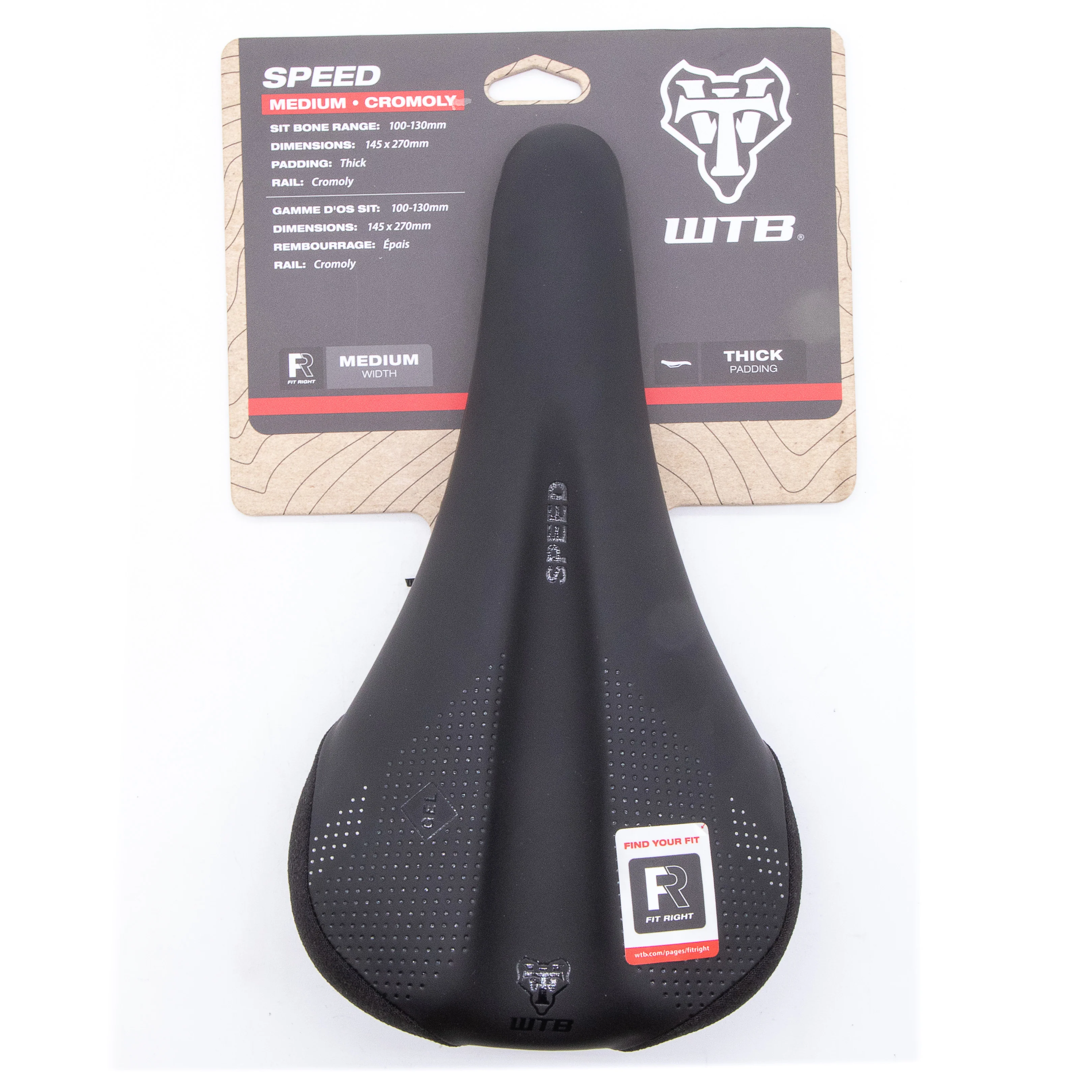 WTB Speed Saddle - Chromoly Black Medium 446g - Image 3