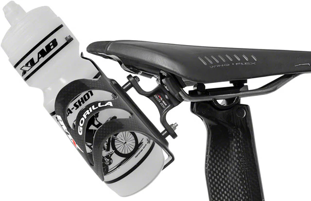 XLAB Delta 200 Rear Water Bottle Cage: Black - Image 3